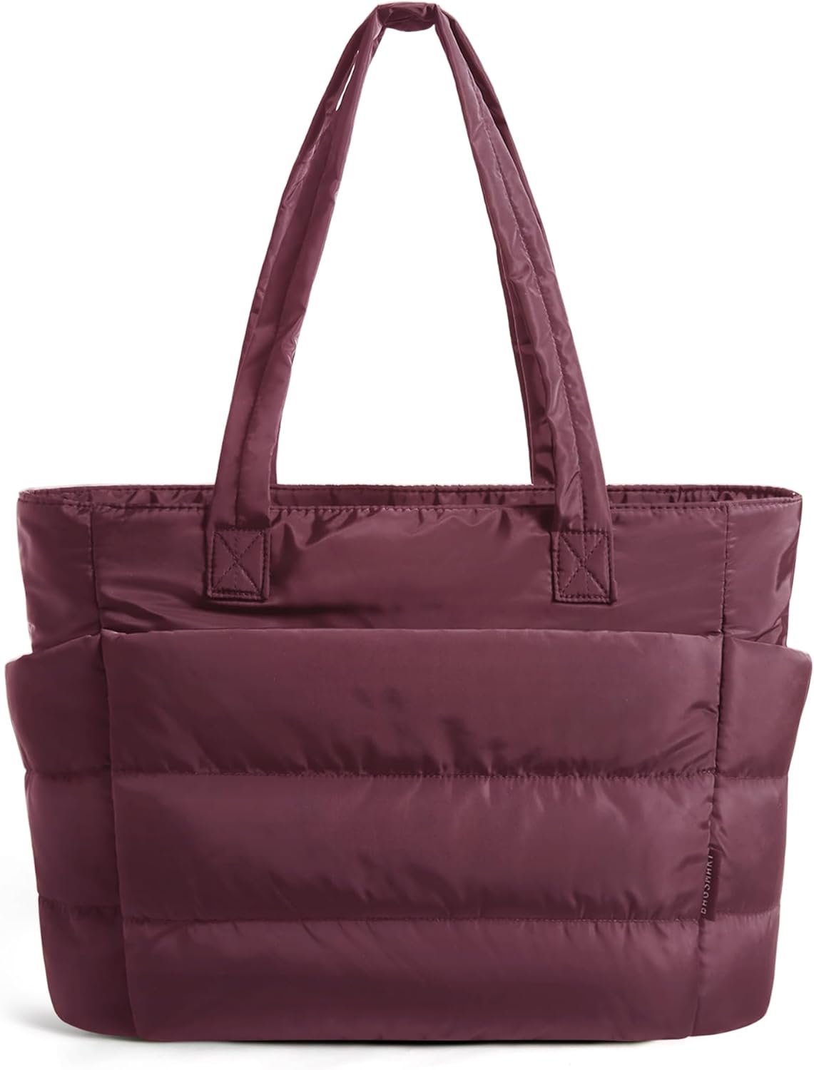 Bolso tote BAGSMART para mujeres, bolso de hombro ligero y acolchado con compartimentos, bolso de mano para viajes, trabajo, gimnasio | Ligero 10