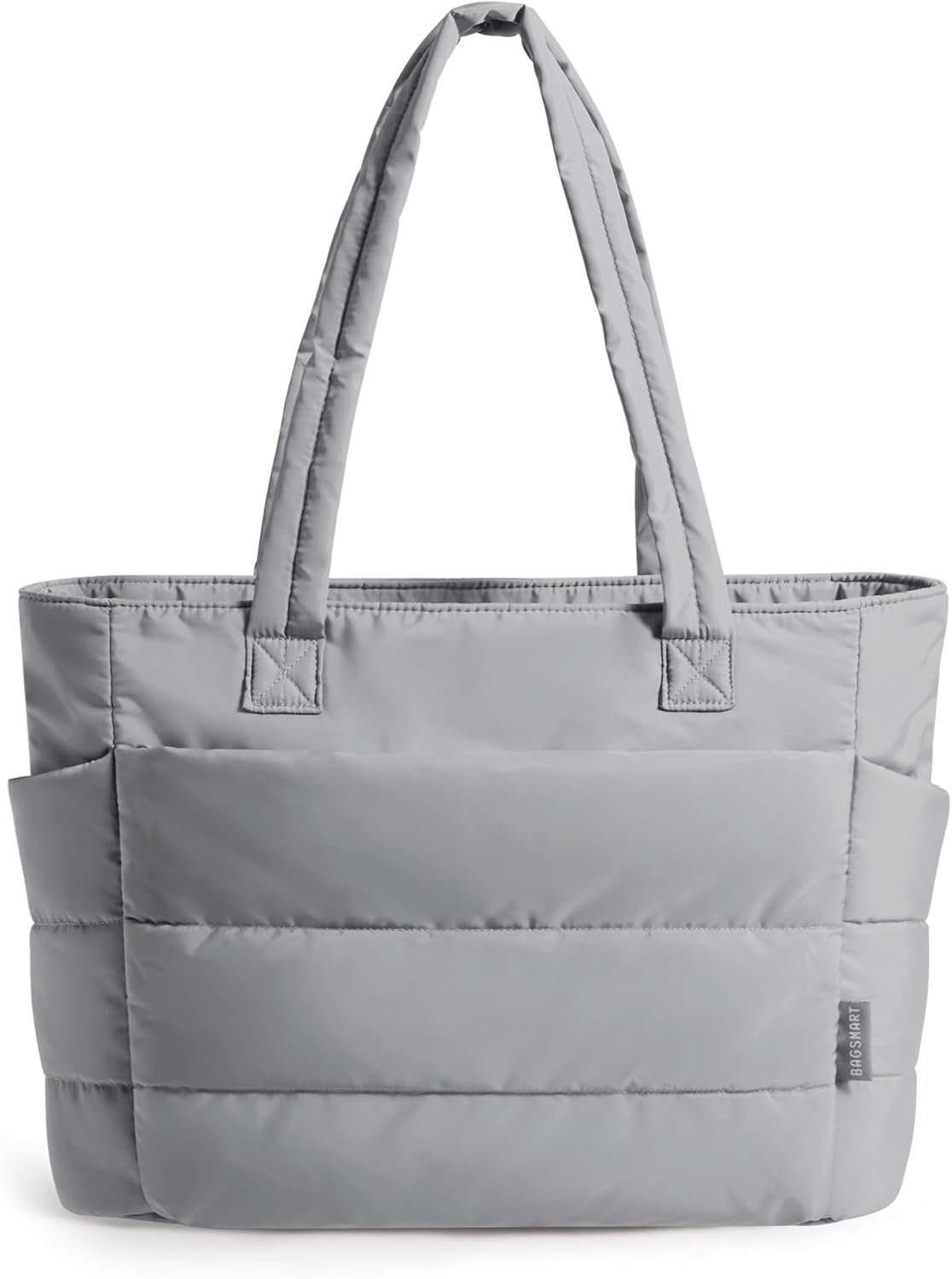Bolso tote BAGSMART para mujeres, bolso de hombro ligero y acolchado con compartimentos, bolso de mano para viajes, trabajo, gimnasio | Ligero 8