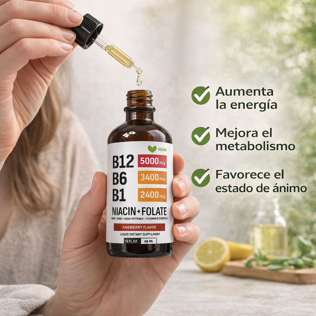 Complejo B líquido de rápida absorción