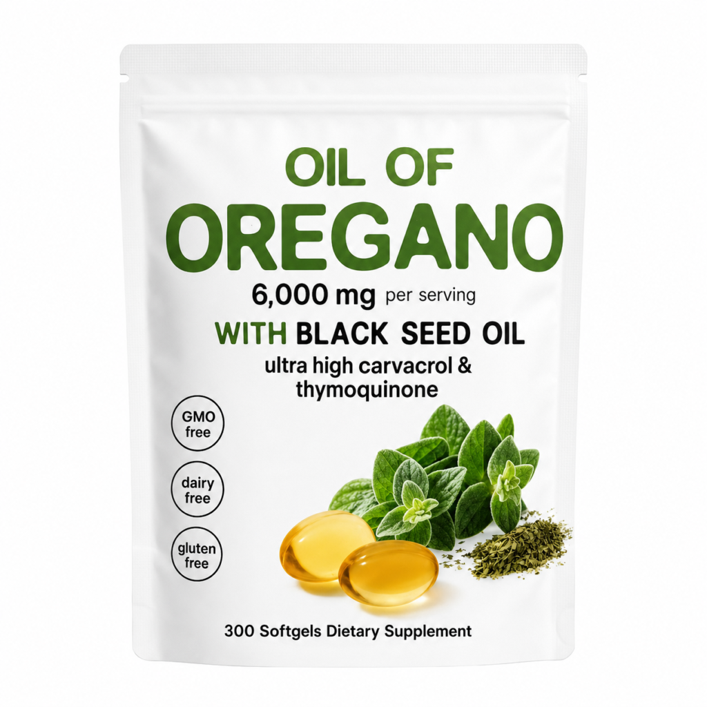 Aceite de Oregano 300 capsulas Blanco