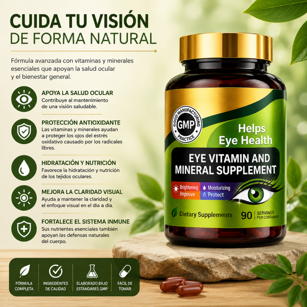Apoyo nutricional para tu salud visual